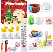 Gnome Accessories 8 Miniature Decoration, Gnome Set Christmas Complete Miniature Accessories Scene, Equipment of Dollhouses, Miniature Landscapes and Creative Christmas Decorations