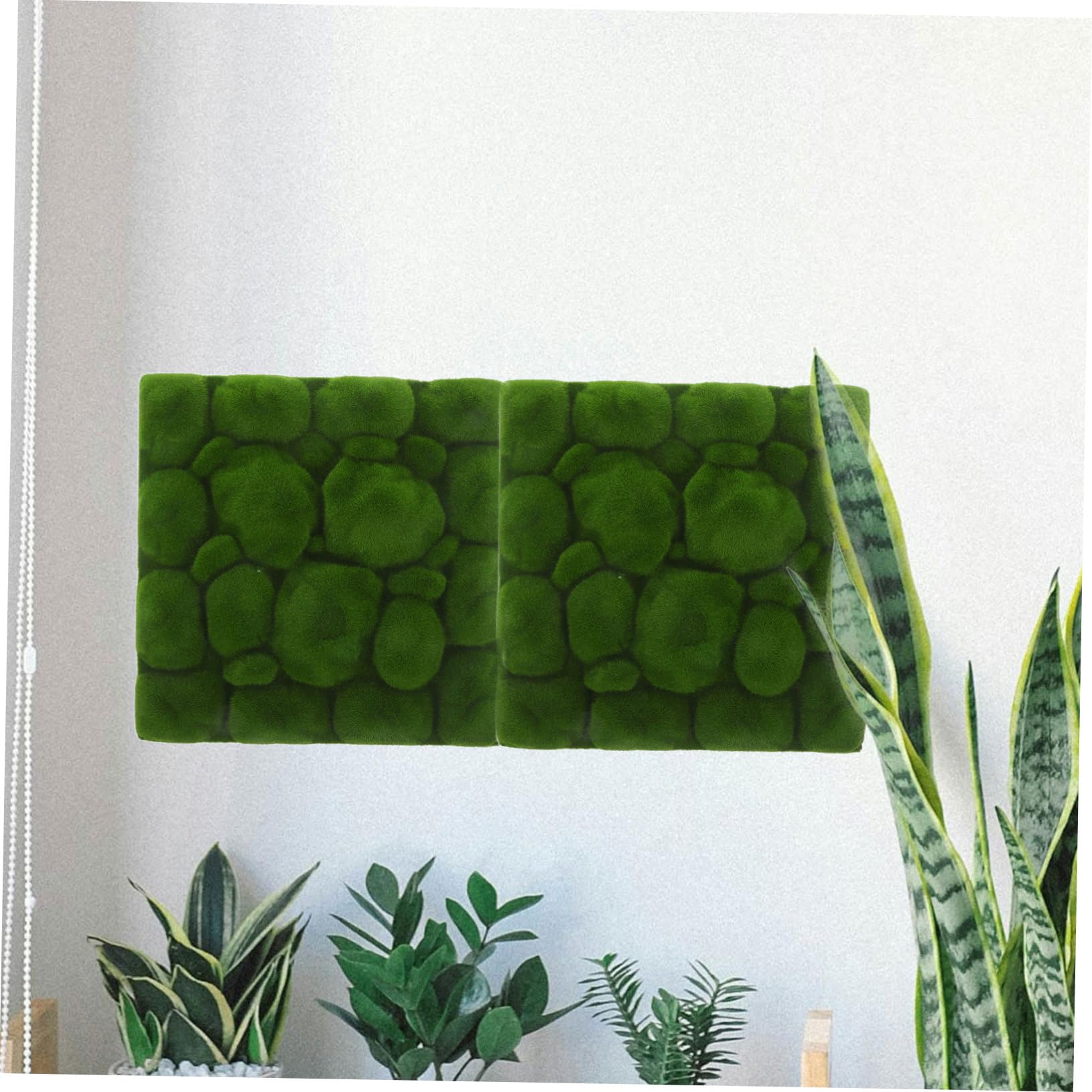 Musgo Artificial Realista de 2 Piezas para Micro Paisajes Bonsái