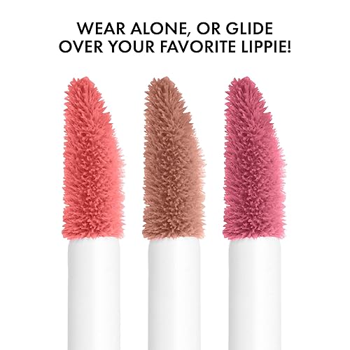 Miniatura 3 de NYX MAQUILLAJE PROFESIONAL Brillo de mantequilla, brillo de labios no pegajoso - paquete de 3 (Angel Food Cake, Creme Brulee, Madeleine)