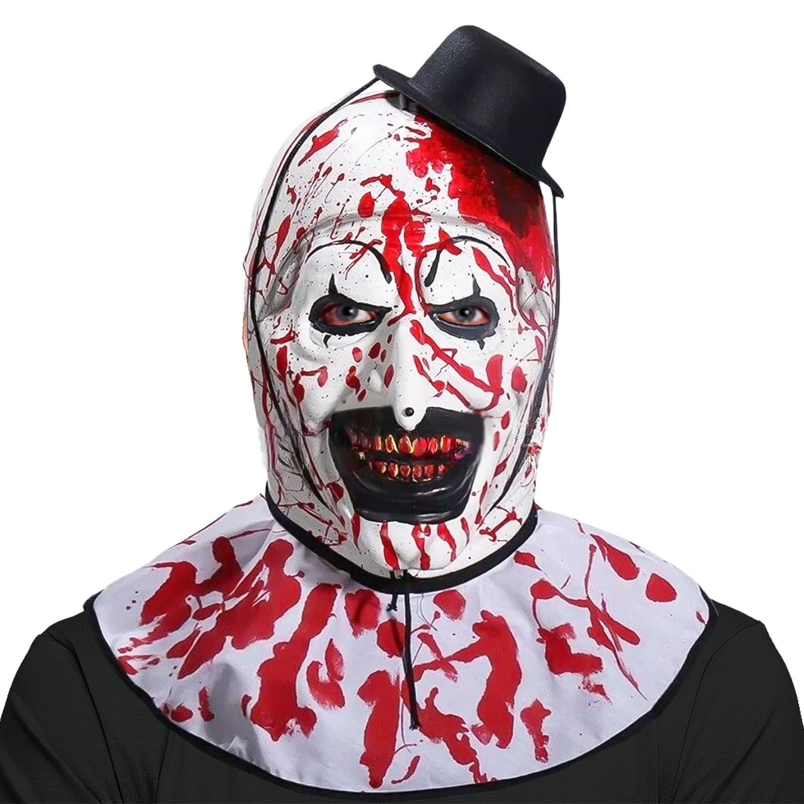 WEQNGIU Halloween Masks - Horror Art The Clown Mask Adult Terrifier Halloween Cosplay Mask Scary Killer Masquerade Party Costume Accessories