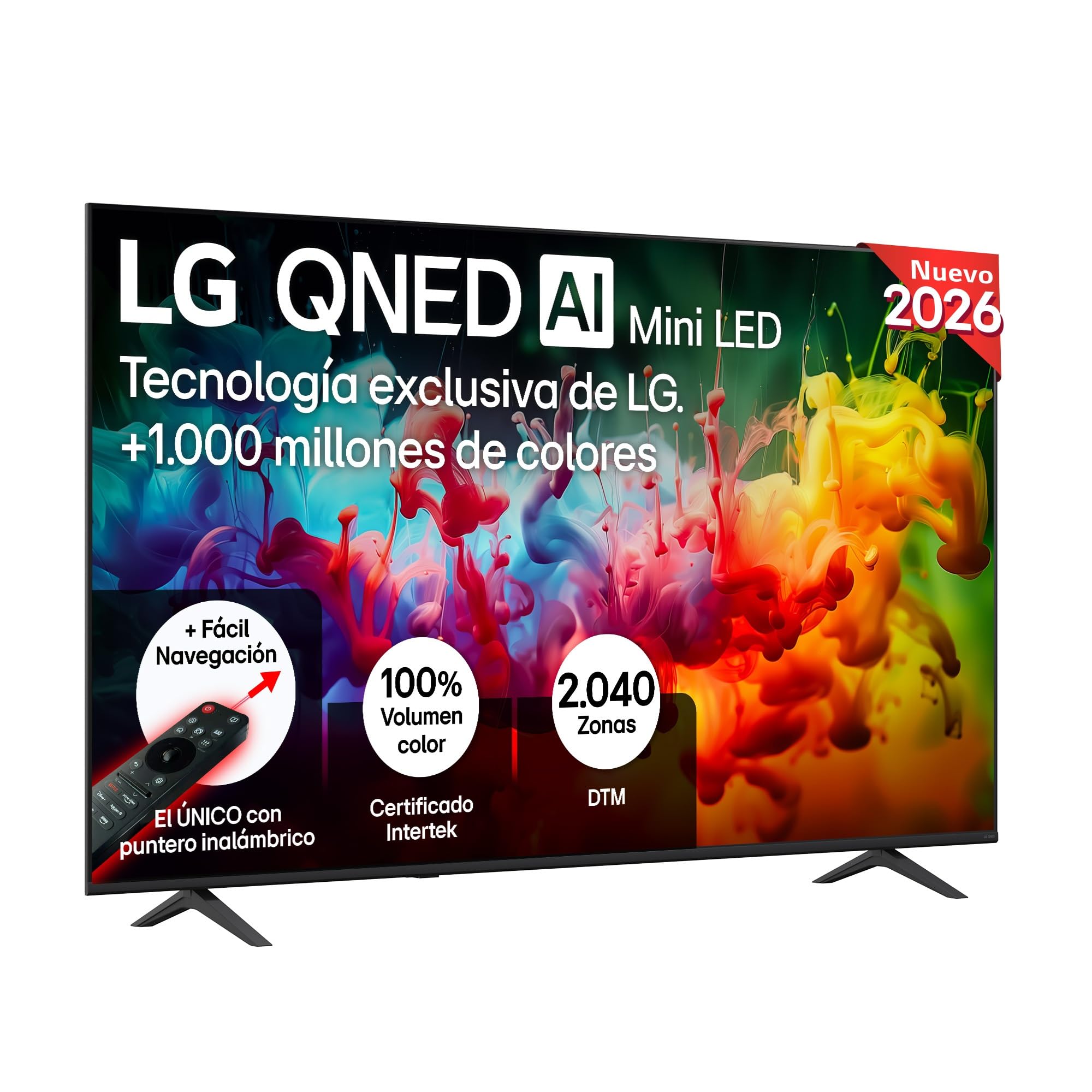 LG 85QNED72B6A - Smart TV QNED MiniLED AI 85" 4K Sin Reflejos 94%, 2026