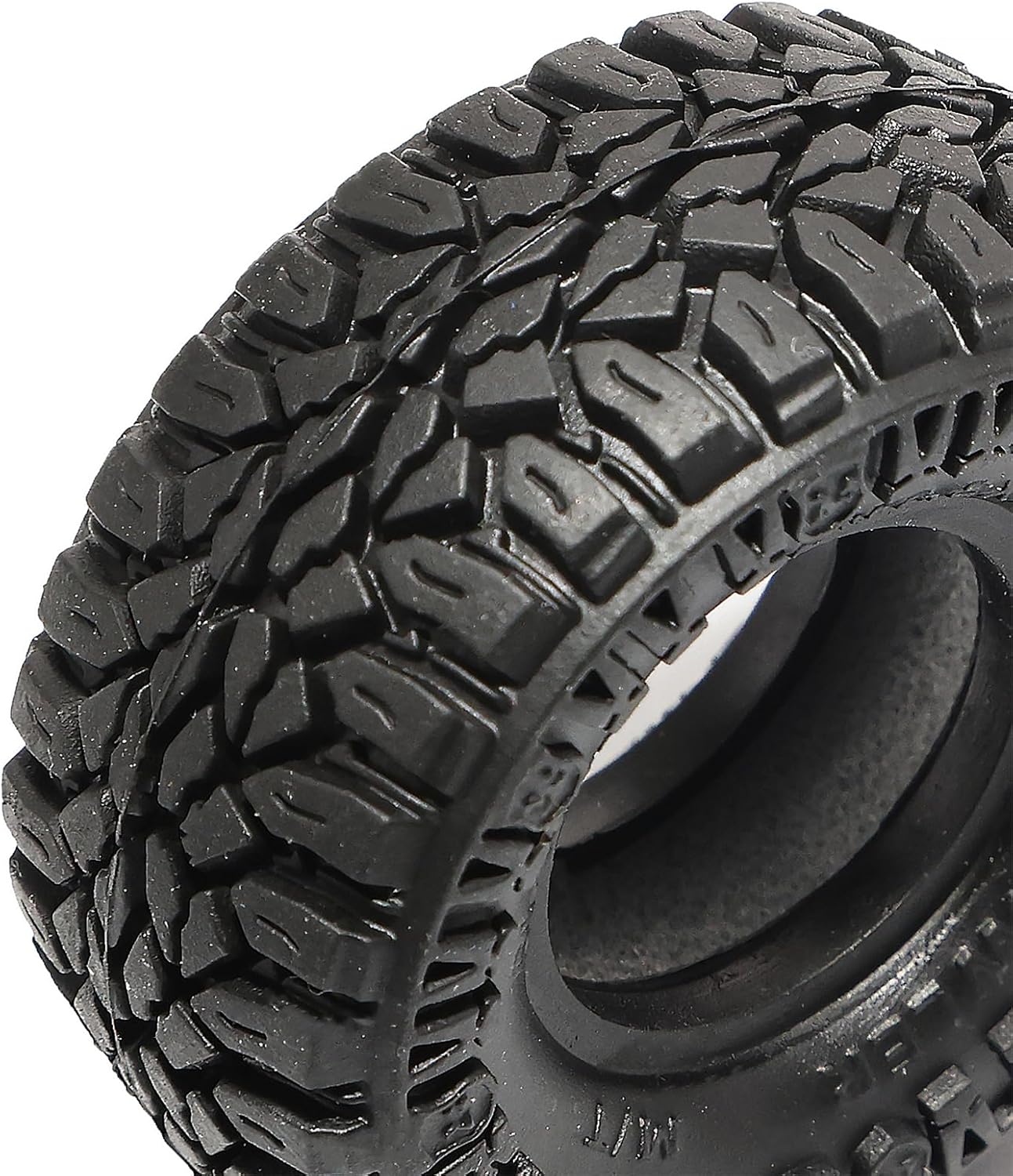 DJCRAWLER 1.0 Inch Sticky Soft Tires 50.8 * 22.8mm for TRX-4M SCX24 1/18 1/24 Wheels Upgrades, High Viscosity RC Crawler MT Rubber Tyre