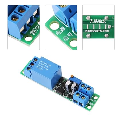 Timer Module, Adjustable Durable Anti-Reverse Diode High Level Or Low Level Signals Delay Off Switch Module, for Intelligent Product Development Robotics