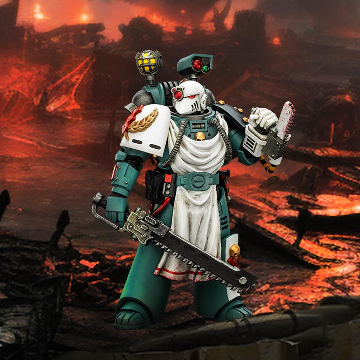 JOYTOY Warhammer 40K 1/18 Action Figure Sons of Horus Legion Apothecary Collection Model 15Age+ Birthday Gift