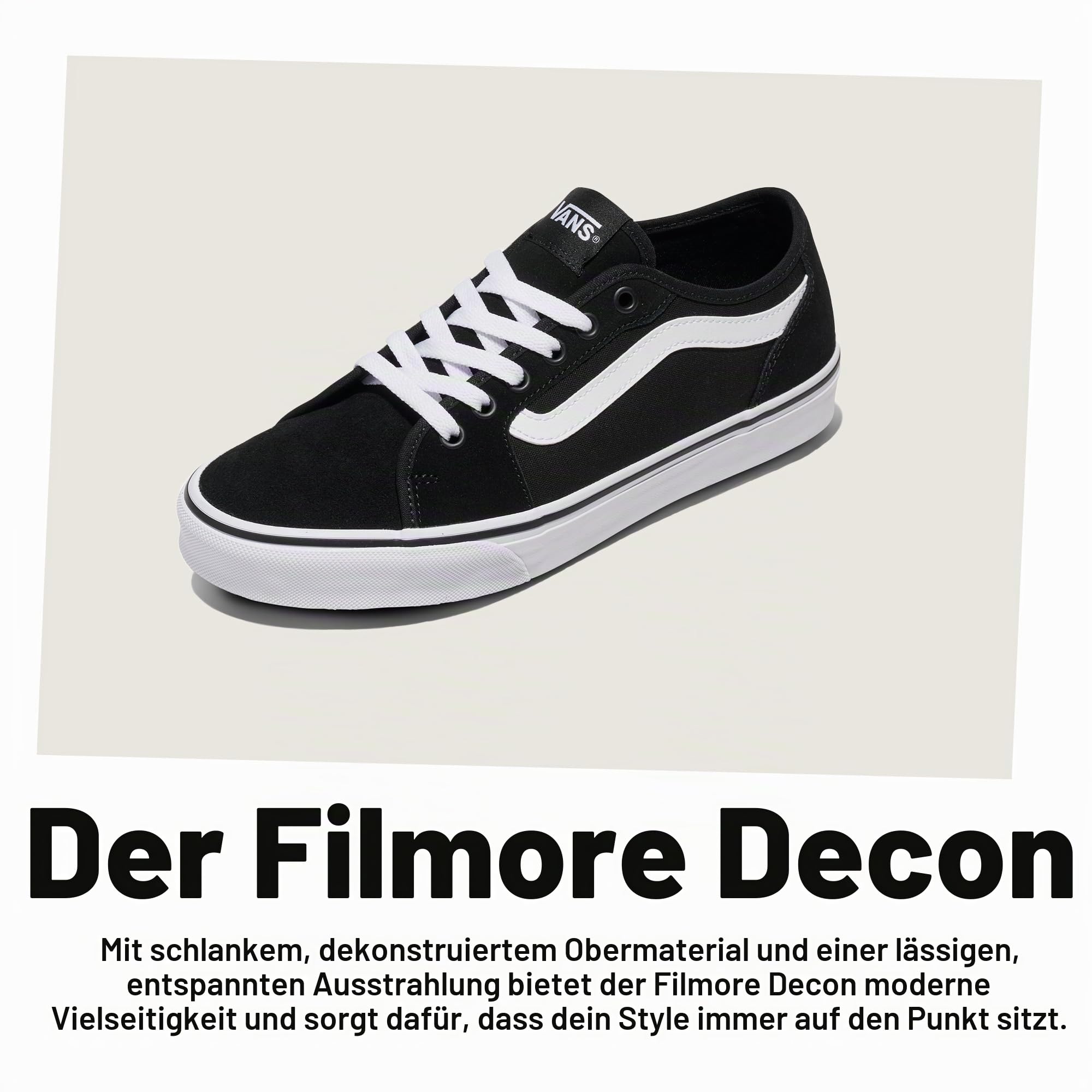 Vans Filmore Decon Herrenschuhe Schnürschuhe Sneaker Grau Freizeit