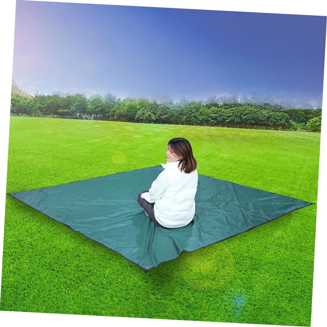 1Set Multifunctional Outdoor Camping Tent Canopy Ultralight Travel Tarp for Family Adventures Suitable for People Easy Setup for Hiking and Backpacking