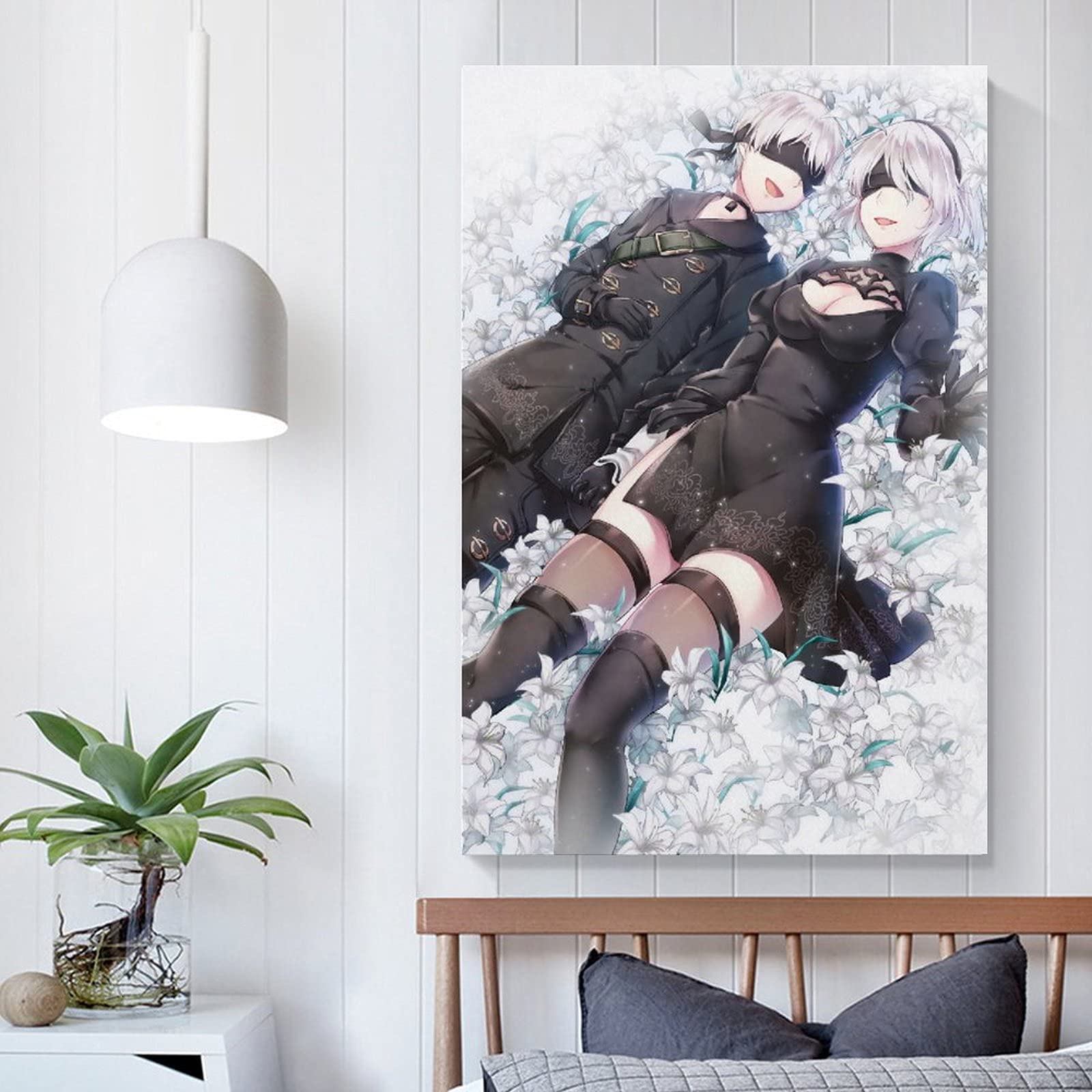 DOAI NieR Automata 2b 9s Poster Decorative Painting Canvas Wall