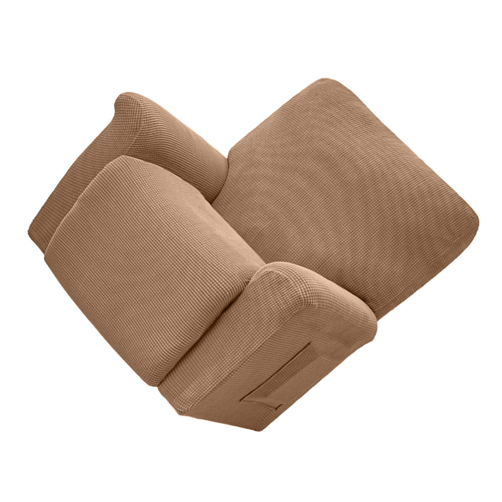 Funda elástica transpirable y lavable para protector de sillón de masaje en color camel