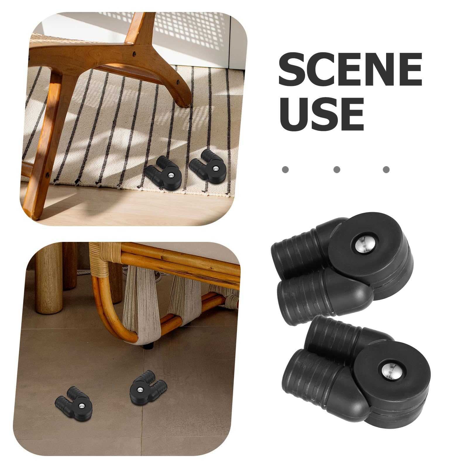 Lurrose Adattatore per Tubo Plastica 2 Pezzi per Sedia Reclinabile e Sedia Girevole Connettore Resistente e Flessibile per Sedie in Acciaio e Poltrone Lounge