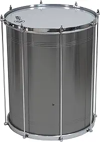 Surdo 45X14" Inox 6 Afin Ferragem Cromada