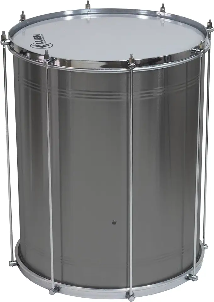 Surdo 45X14" Inox 6 Afin Ferragem Cromada