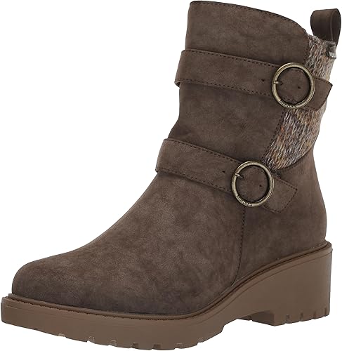 MUK LUKS Women's Finley Faith Boots, Coffee, 11