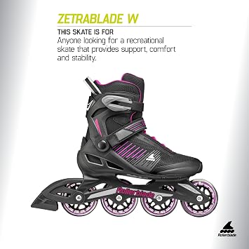 Rollerblade Zetrablade レディース 大人用 フィットネス インラインスケート パフォーマンスインラインスケート