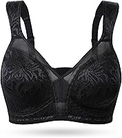 Vista 6 de Wingslove - Brasier para mujer, copa completa, sin acolchado, cómodo, minimizador, sin alambre, talla grande