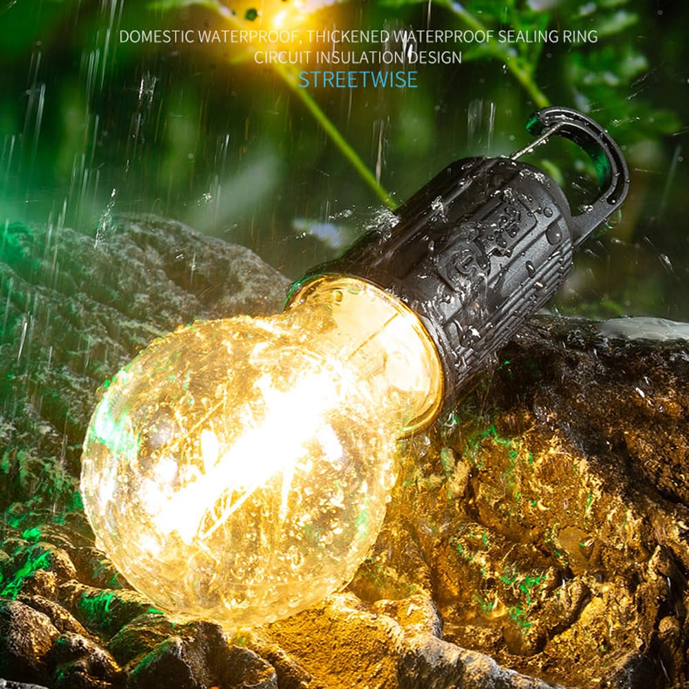 Lampa kempingowa Oświetlenie namiotu kempingowego Lampa Latarnia kempingowa Namiot zewnętrzny Lampa Wisząca latarka z haczykiem Mini haczyk Światło awaryjne 600 mAh Latarnia oświetleniowa Typ