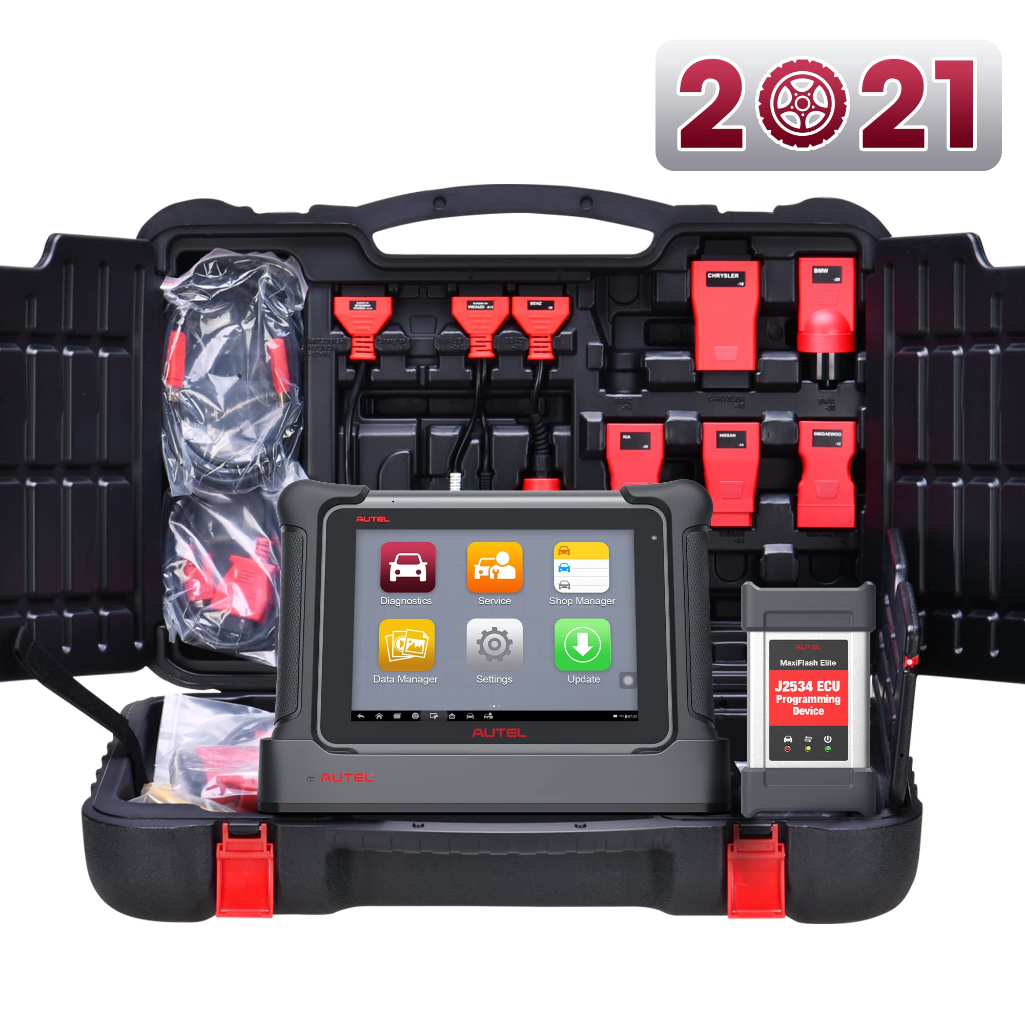 [2021] Autel Maxisys Elite Automotive Diagnostic Scanner Upgraded Ver. of MK908P Scan Tool with J253