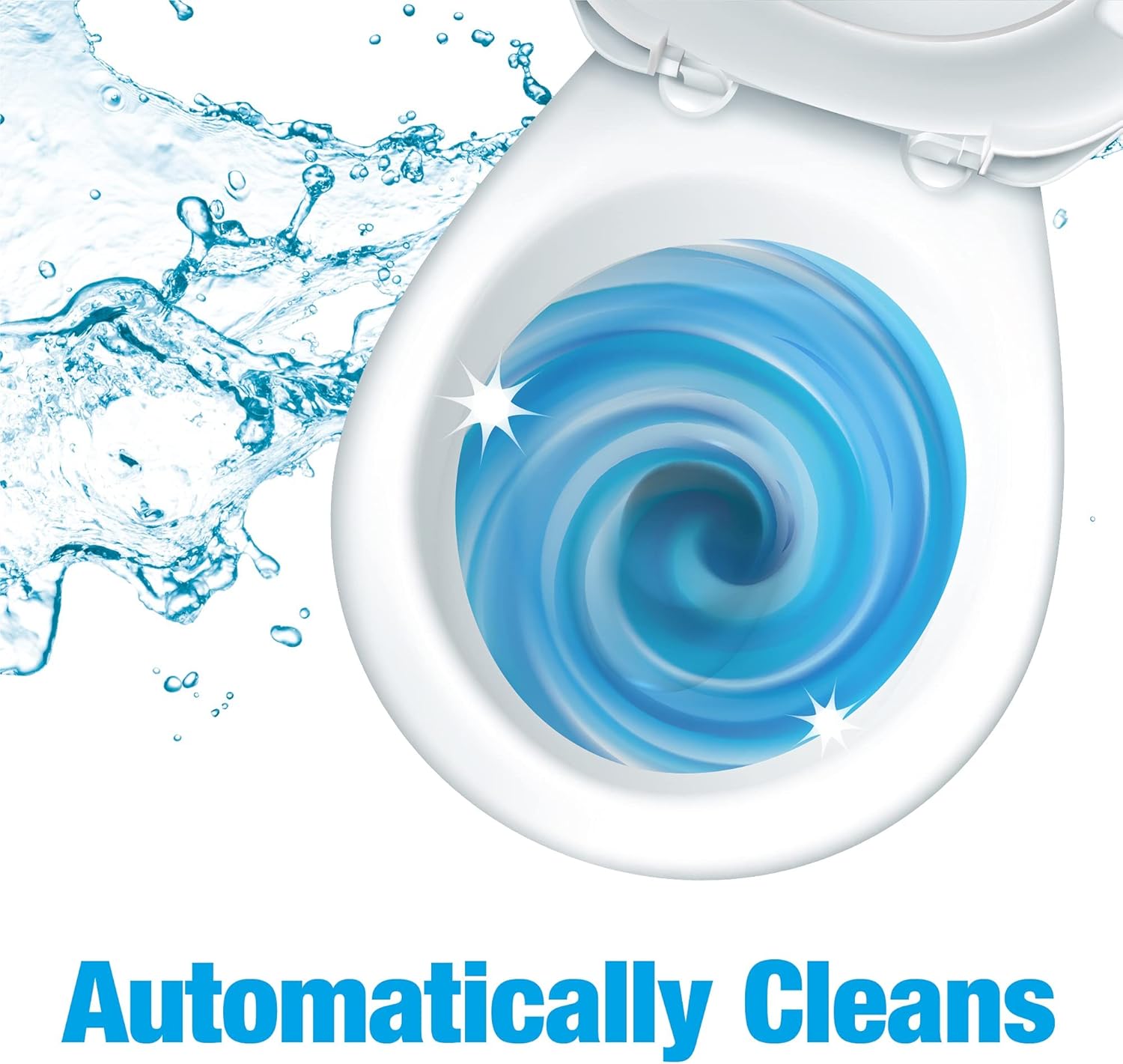 Bowl Fresh Blue plus Borax Automatic Toilet Bowl Cleaner Tablets, Toilet Freshener Tablets with Borax, 2 Count (Pack of 10)