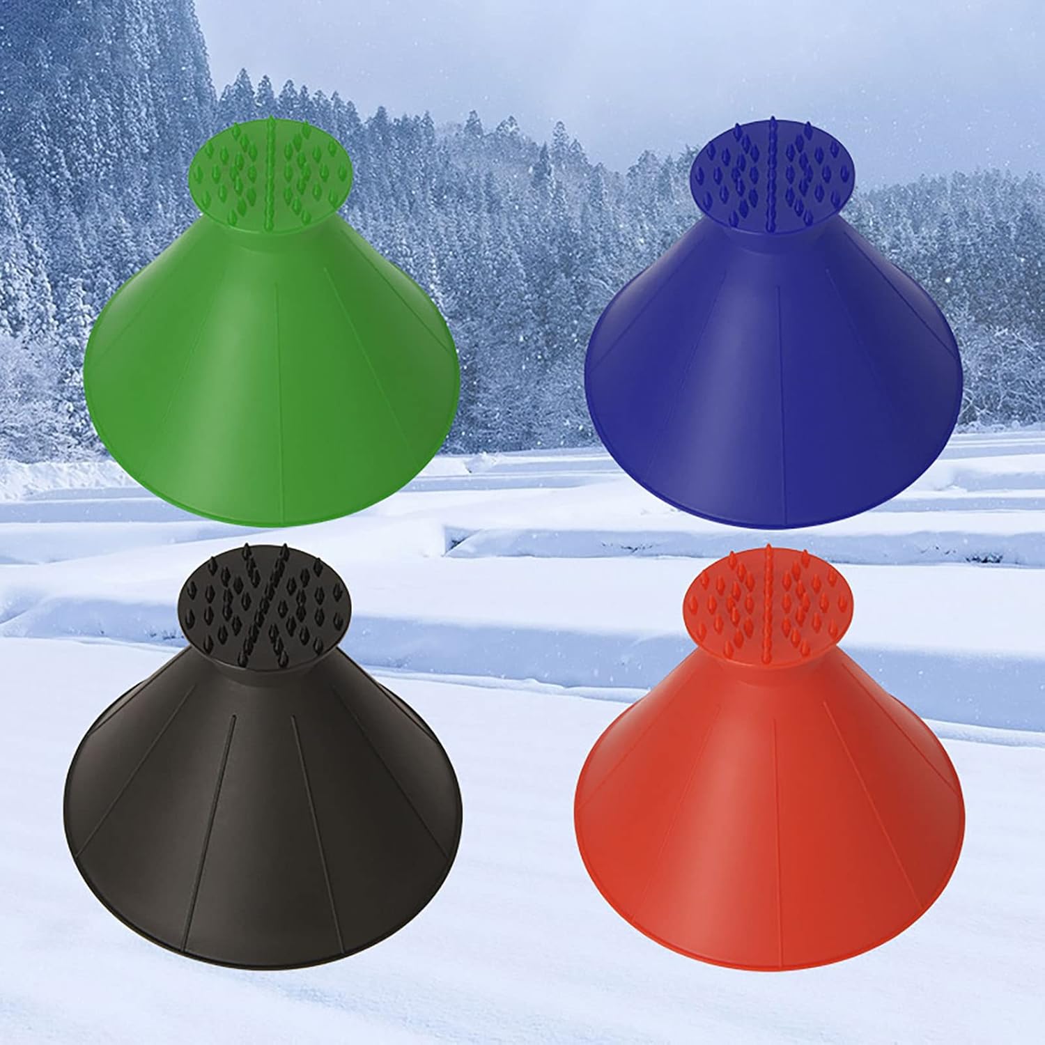 Ice Scraper Car, Ice Scraper Round, Cone Shaped Magic Ice Scraper