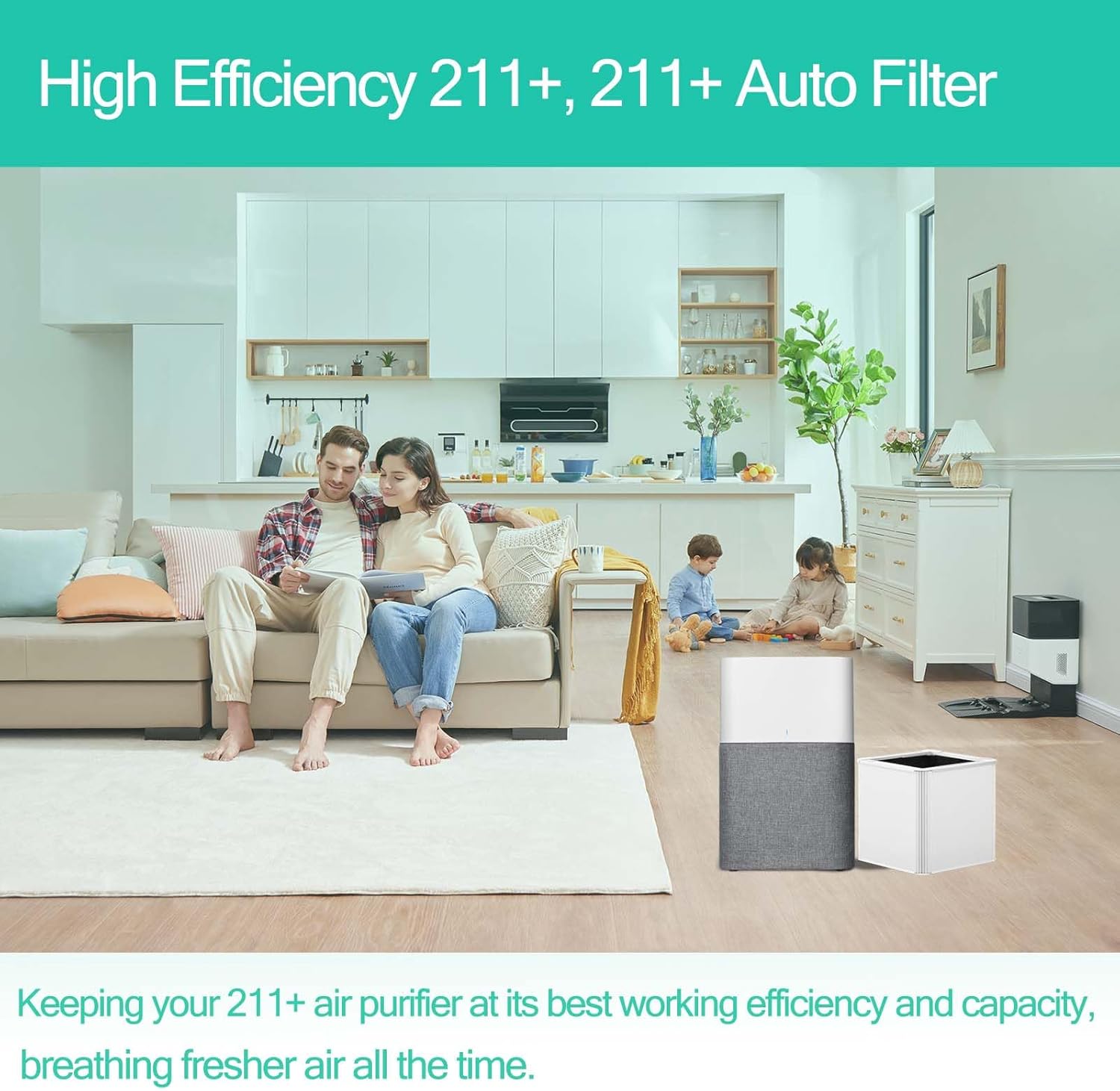 211+ Replacement Filter Compatible with 211+ and 211+ Auto Air Cleaner Purifier, HEPA and Carbon Replacement Filter for 211 plus Air Purifier