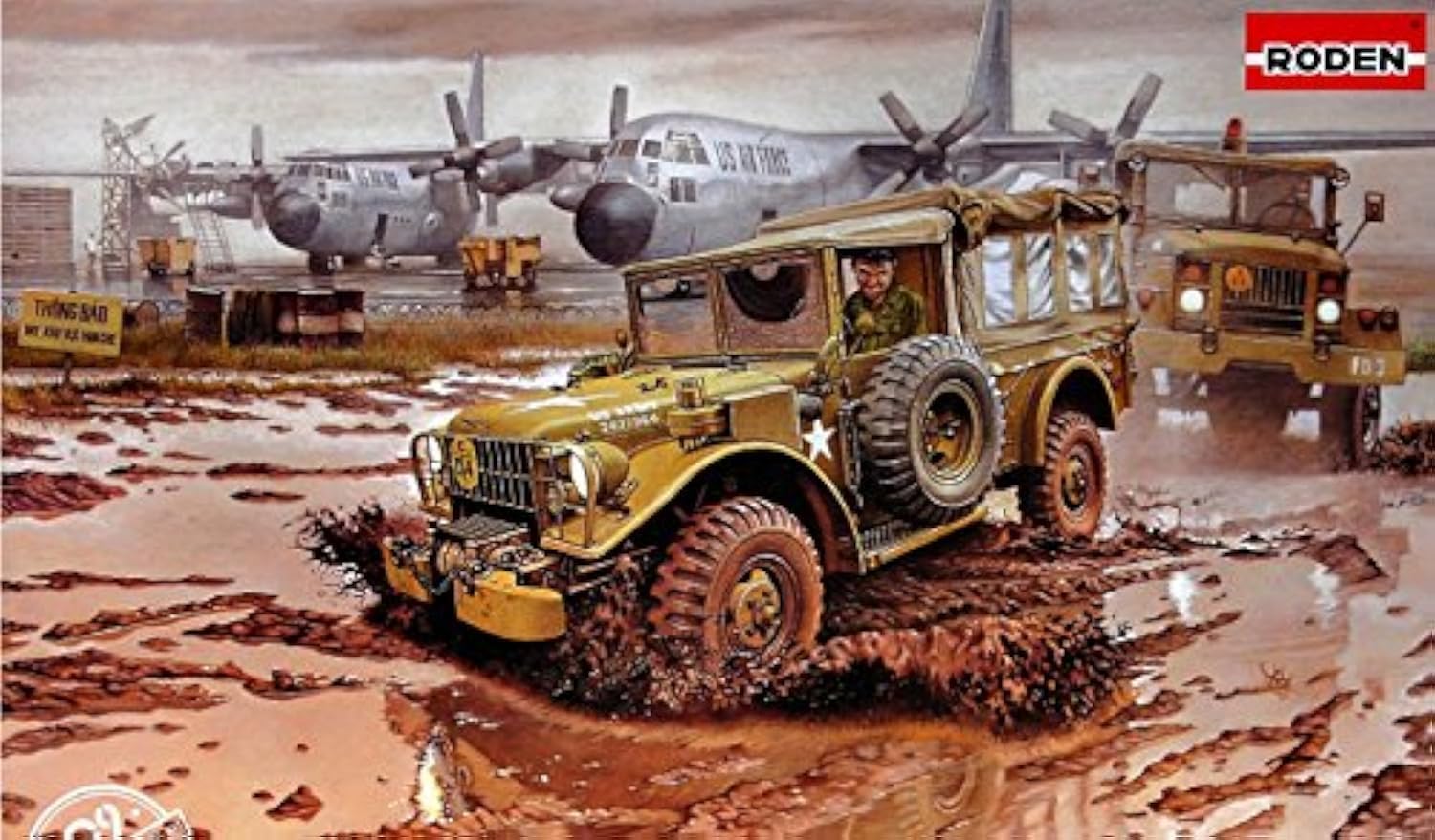 RODEN Plastic Model Building KIT M-42 US 4X4 Command Truck 1/72 809