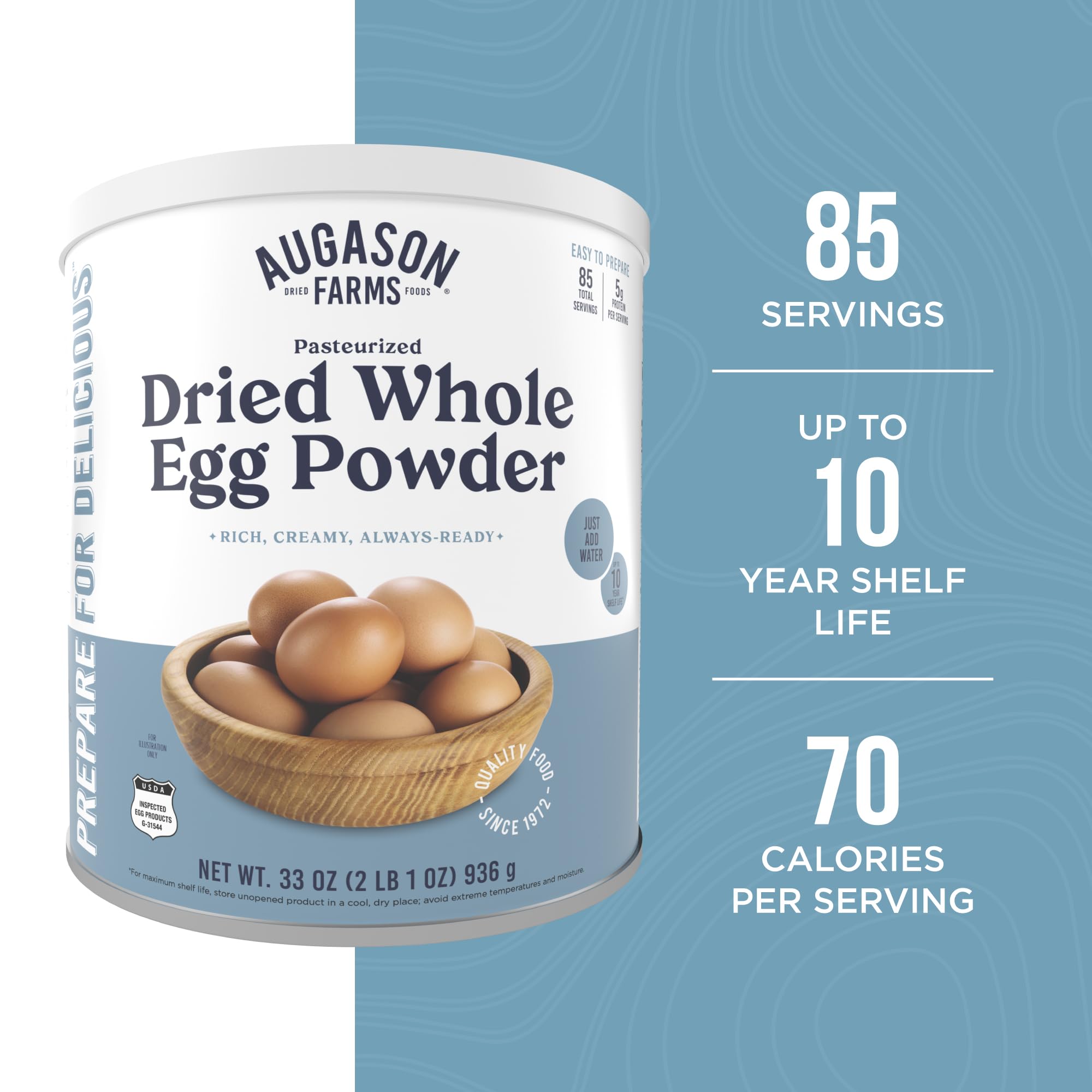Augason Farms Whole Egg Product 33 oz #10 Can : Amazon.co.uk: Grocery