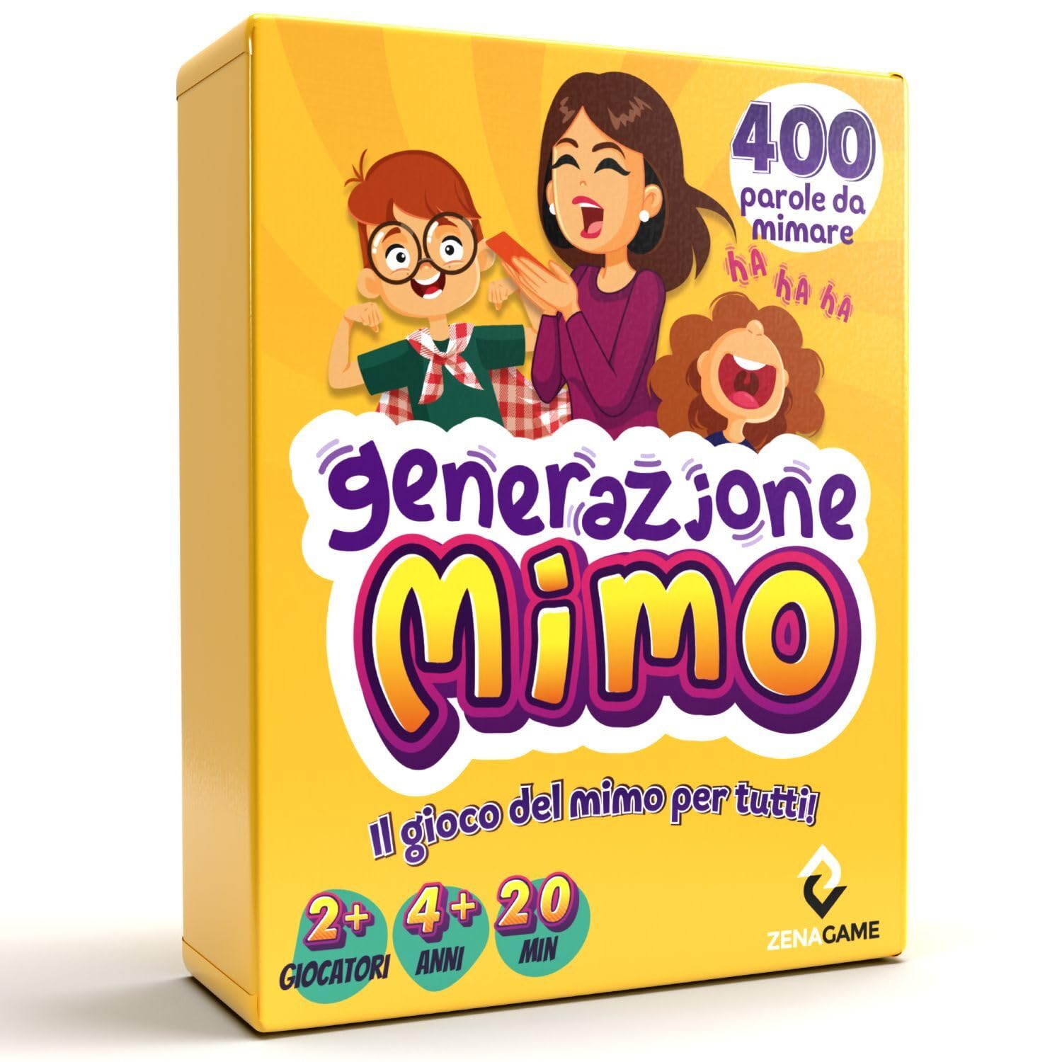 ZENAGAME Generazione Mimo Giochi da Tavolo - Gioco di Mimo - Giochi per Bambini e Adulti - Giochi in Scatola