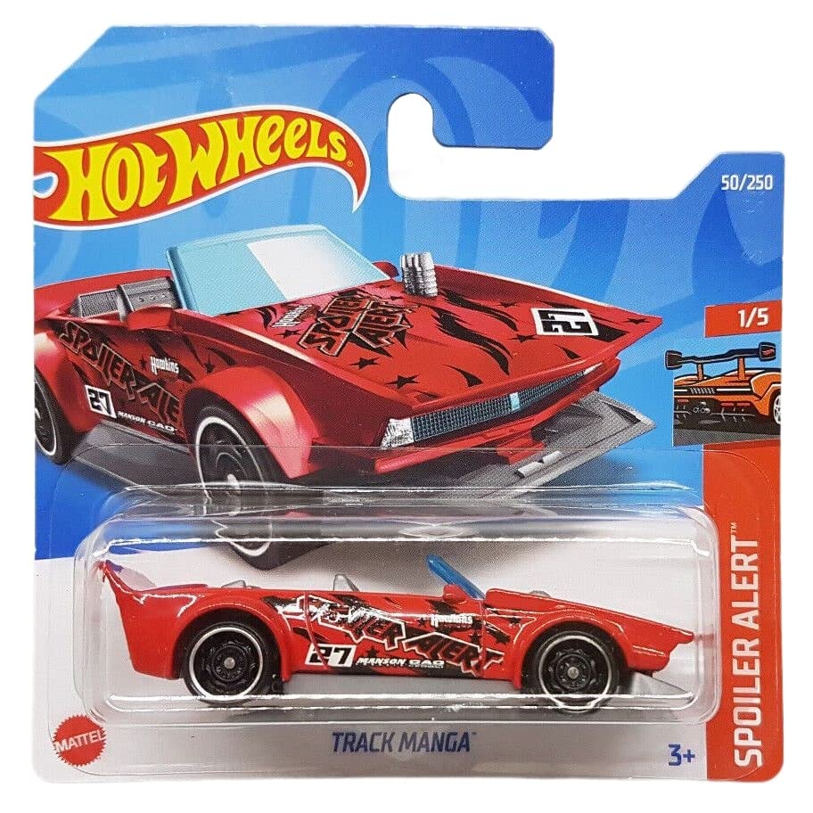Hot Wheels - Track Manga - Spoiler Alert 1/5 - HCW97 - Short Card - kırmızı - Mattel 2022