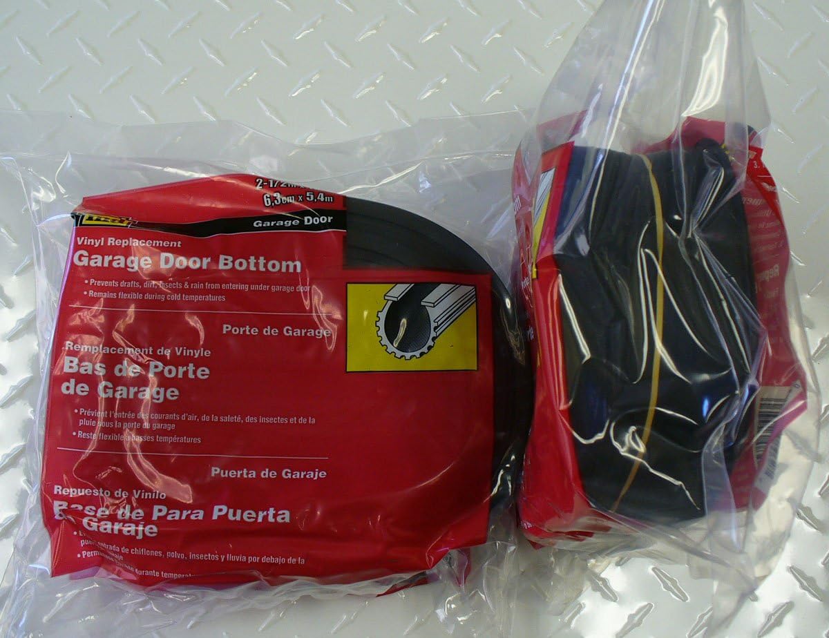 Efficient Vinyl Garage Door Bottom Seal Replacement, weatherstripping - MD Building Products 08462 - Weatherproofing Garage Door Seals - 