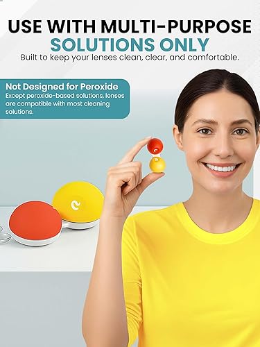 Miniatura 3 de SPORTS WORLD VISION Lentes de contacto Almacenamiento de Viaje Estuches planos Agarre Suave a Granel Comprar Caja Tornillo Top Marcada R & L  1 Pcs