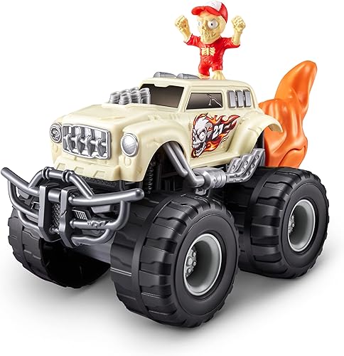 Miniatura 4 de Smashers Monster Truck Surprise (Skull Truck) por ZURU Boys con 25 sorpresas Coleccionable Monster Truck Sorpresa Smash Slime Sand Compuestos