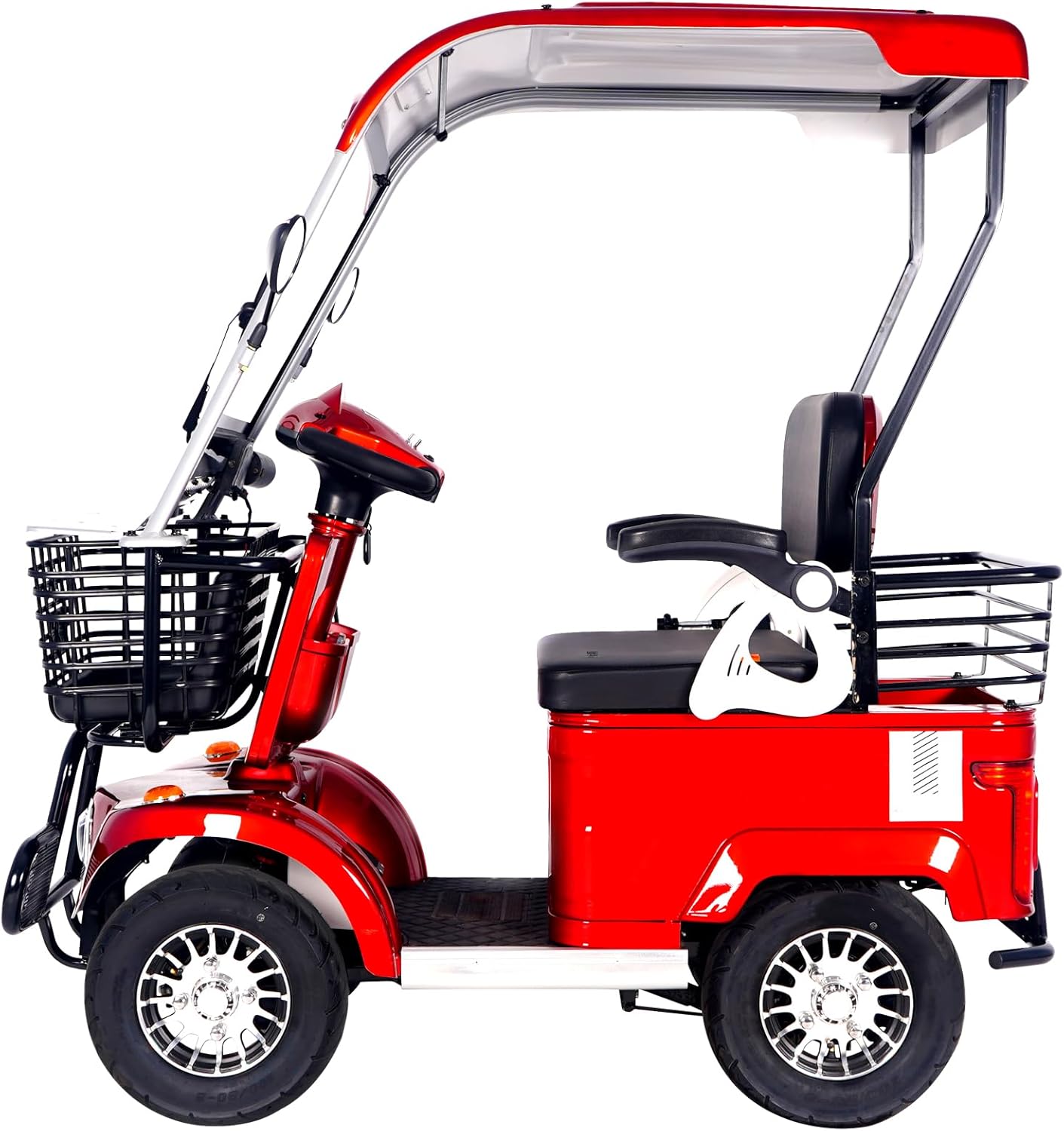 Electric Golf Cart Passenger Cruiser, with Extra Large Capacity Storage Trunk, 50-Mile Range, Suitable for Golf Hunting Scenic Spots Hotels Beaches Schools and Farms