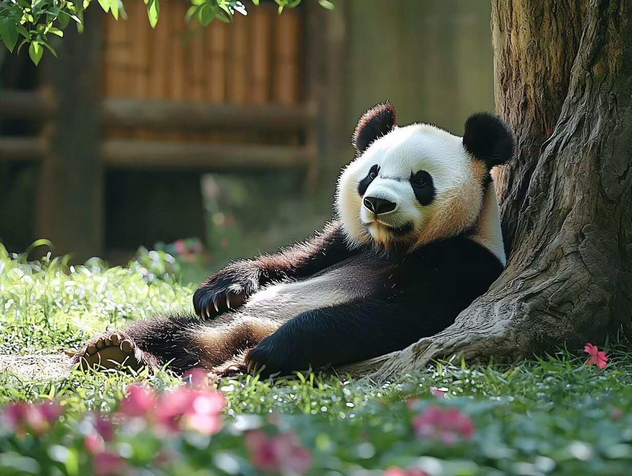 Diamond Painting Erwachsene Panda Diamant Painting Bilder 80x60 cm T0-1106