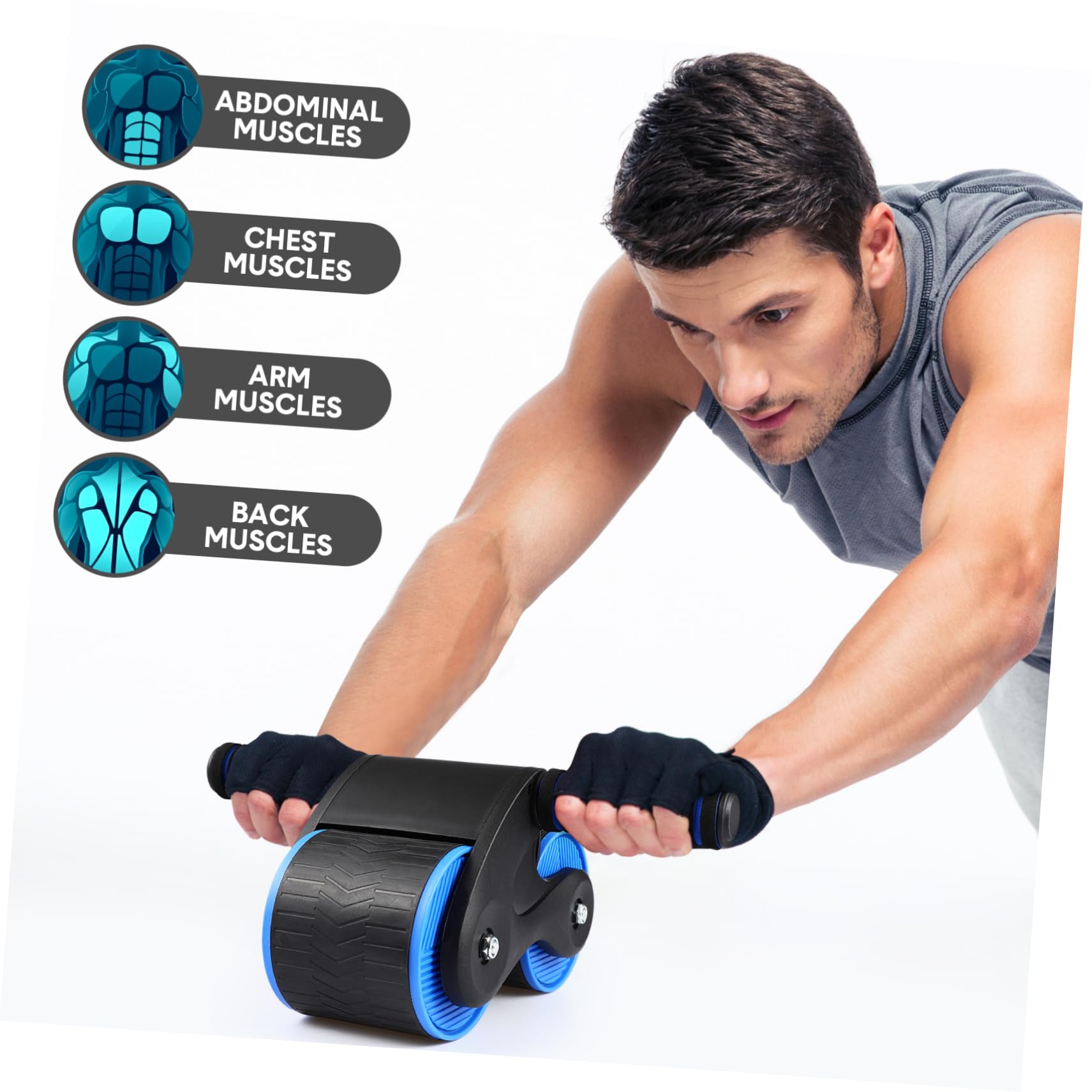 Ab Wheel Fitnessstudio Er Wheel Trainingsgeräte Für Den Heimgebrauch Ab Wheel Heimfitnessgeräte Bauchtrainer Er Kniebandage Für Den Sport Bauch Wheel Er Knieschützer Aus