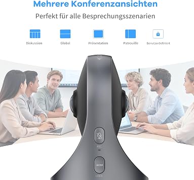 KanDao Meeting Pro 360 Degree Video Conference Camera All-in-One 1080P HD Webcam with Microphone and Speaker AI Speaker Focus & Local Recording 5.5 m Range Plug & Play for Zoom MS Teams Skype