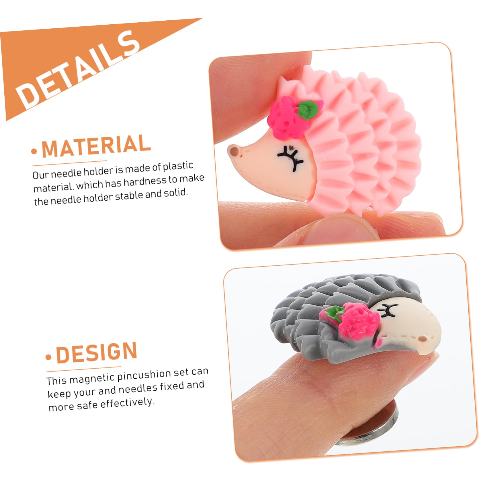 NUOBESTY 25stücke Magnetischer Nadelhalter Im Igel-Design Stickzubehör Für Kreuzstich Und Näharbeiten Schützt Vor Verletzungen Und Bietet Sicheren Halt Für Nadeln Farben Erhältlich