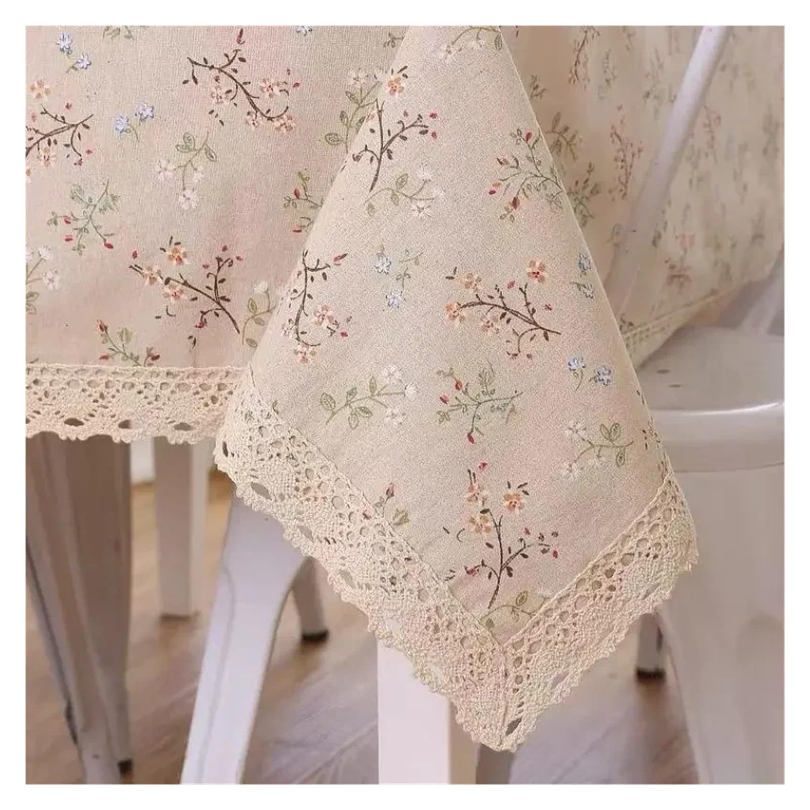 CYMMIYT Lace Tablecloth Rectangle Table Covers For Living Room Kitchen Dinner Picnic Tabletop Home Decorations(Color 2,140x200cm)