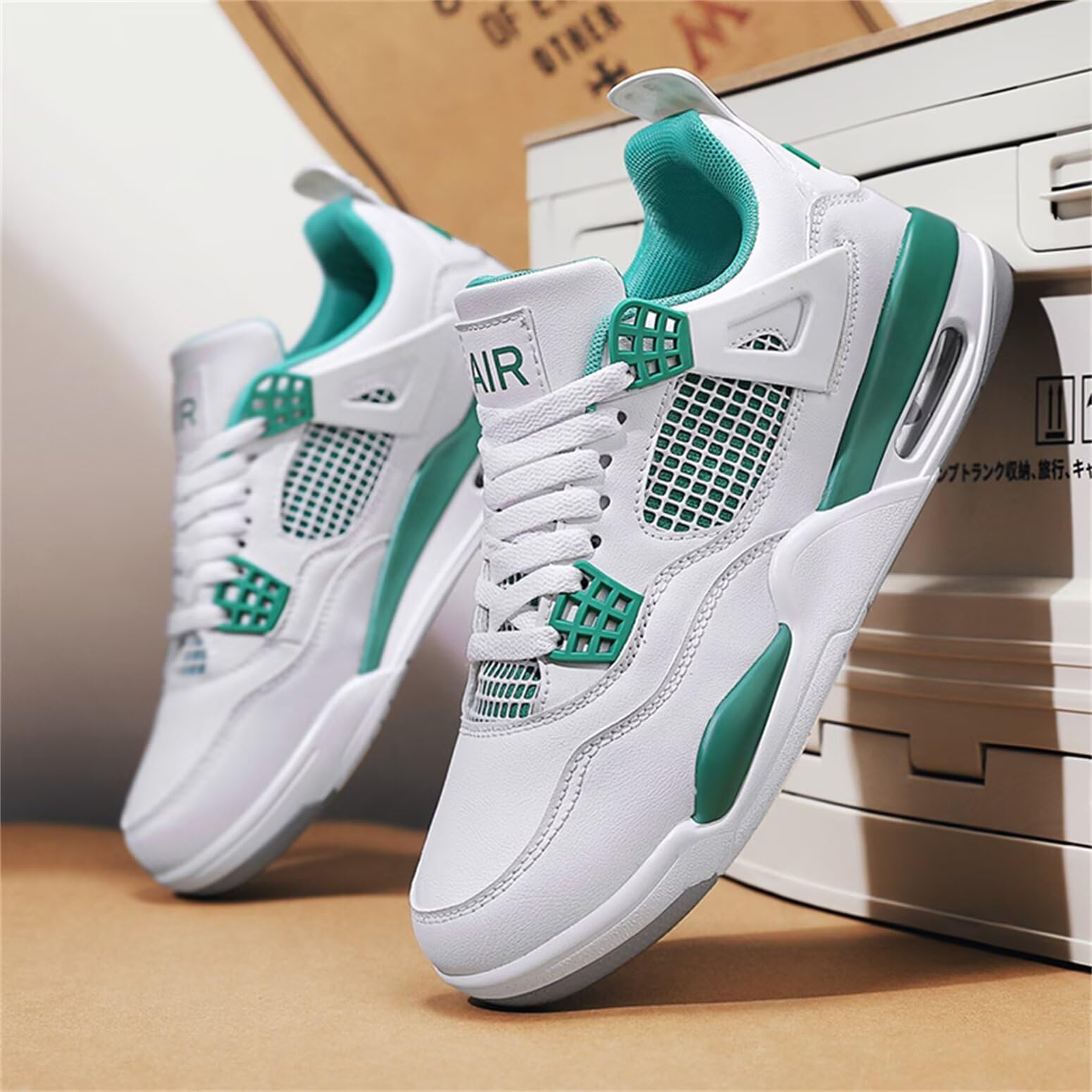 Uomo Scarpe da Basket Donna Skateboard Classiche Air 4 Retro Scarpe Fitness Formatori Casual Outdoor Scarpe da Ginnastica da Lavoro Corsa a Piedi Camminata