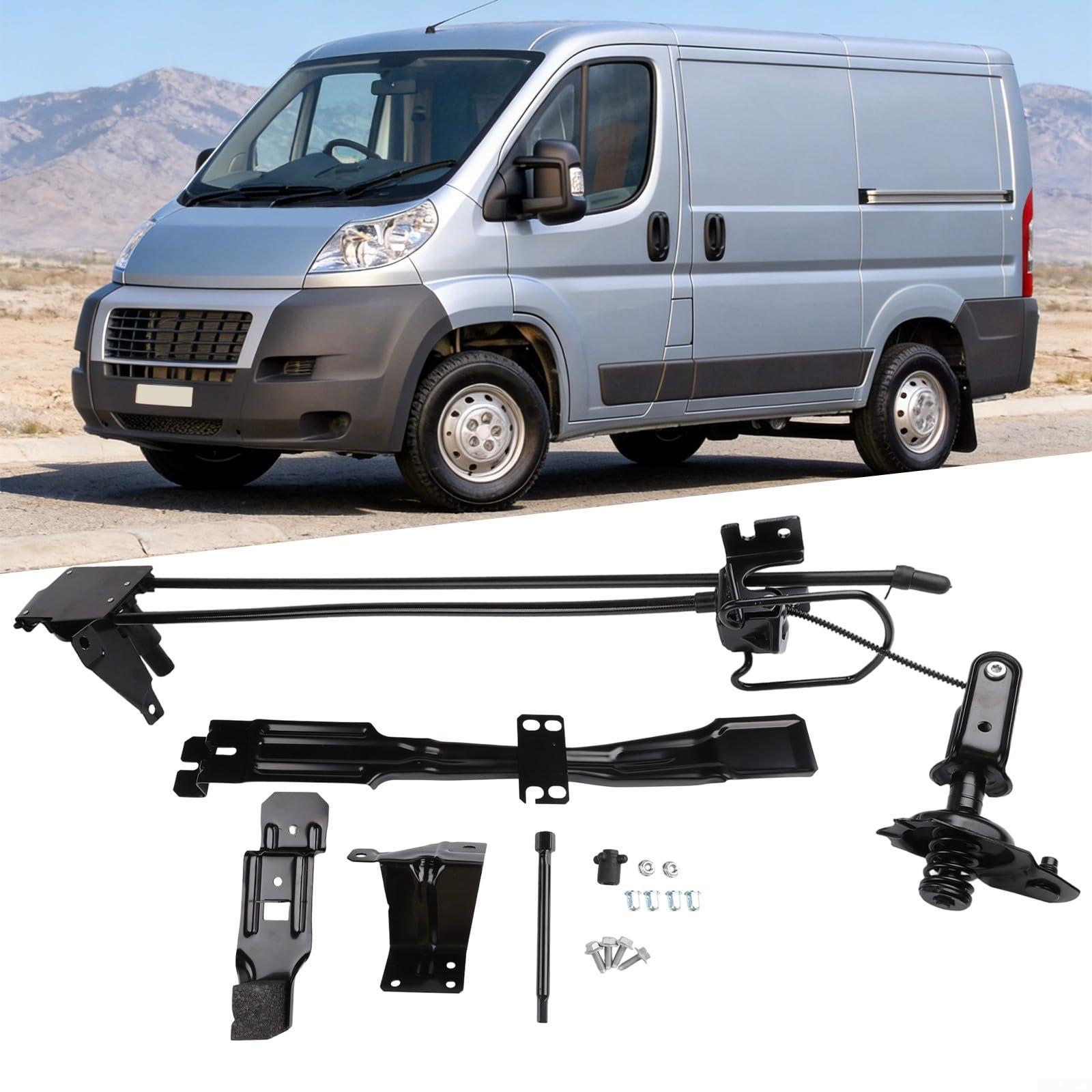 Kit de soporte de rueda de repuesto para Fiat Ducato, para Boxer, para relé, negro, OEM 1384129080 1374097080 7603W8, compatible con modelos 2006 en adelante
