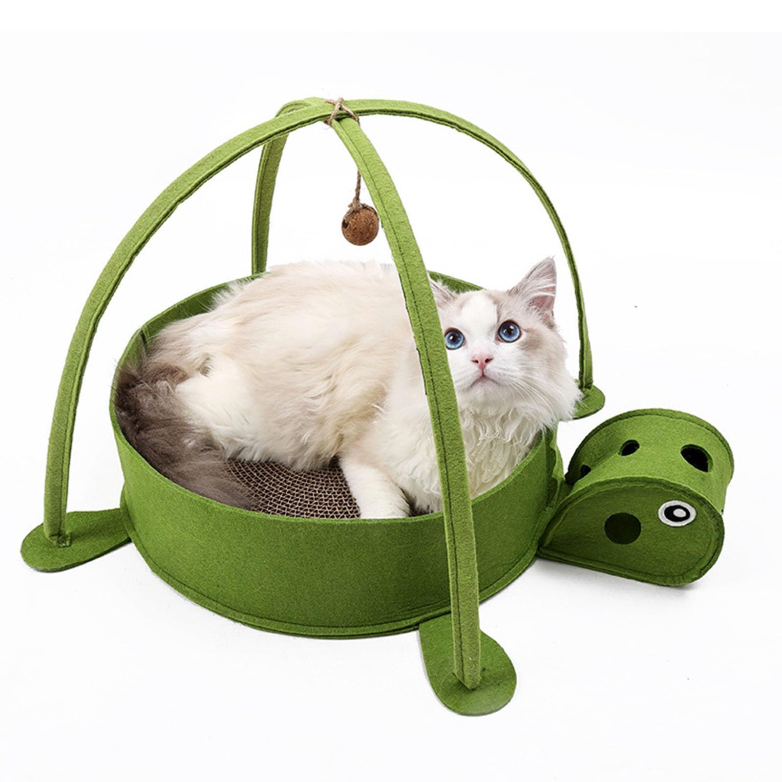 Tablero Rascador para Gatos con Diseño de Hamaca Cama de Cartón Extra Grande para Gatos para Rascarse y Dormir, Cama para Mascotas de Fieltro y Corrugado para de Interior