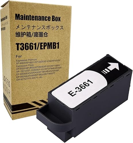 COCADEEX Reemplazo de caja de mantenimiento de tinta remanufacturada para T3661 o C13T366100, funciona con impresora Expression Photo XP-8500