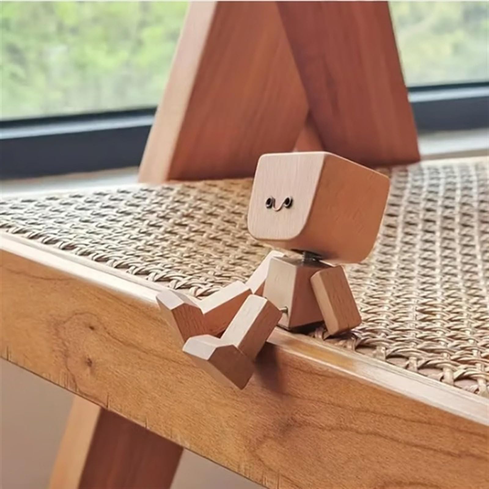 Wackelmann Holzfigur - Lustige Desktop Dekoration Für Auto & Büro