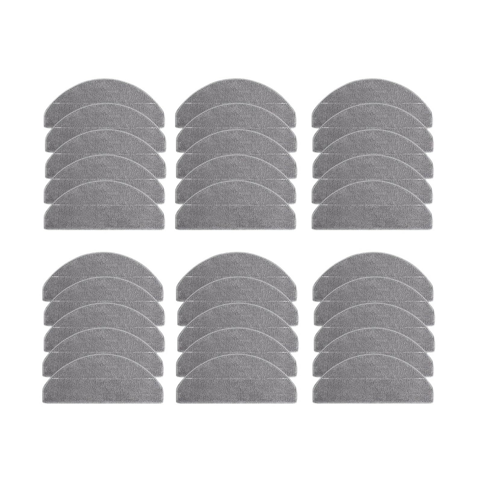 HIZON Mop Cloths，Compatible For Xiaomi，3C Plus 3C Enhanced S20 E10 B112 D106 E10C E12 C103 Robot Vacuum Cleaner Replacement Durable Rags Parts(SET12)