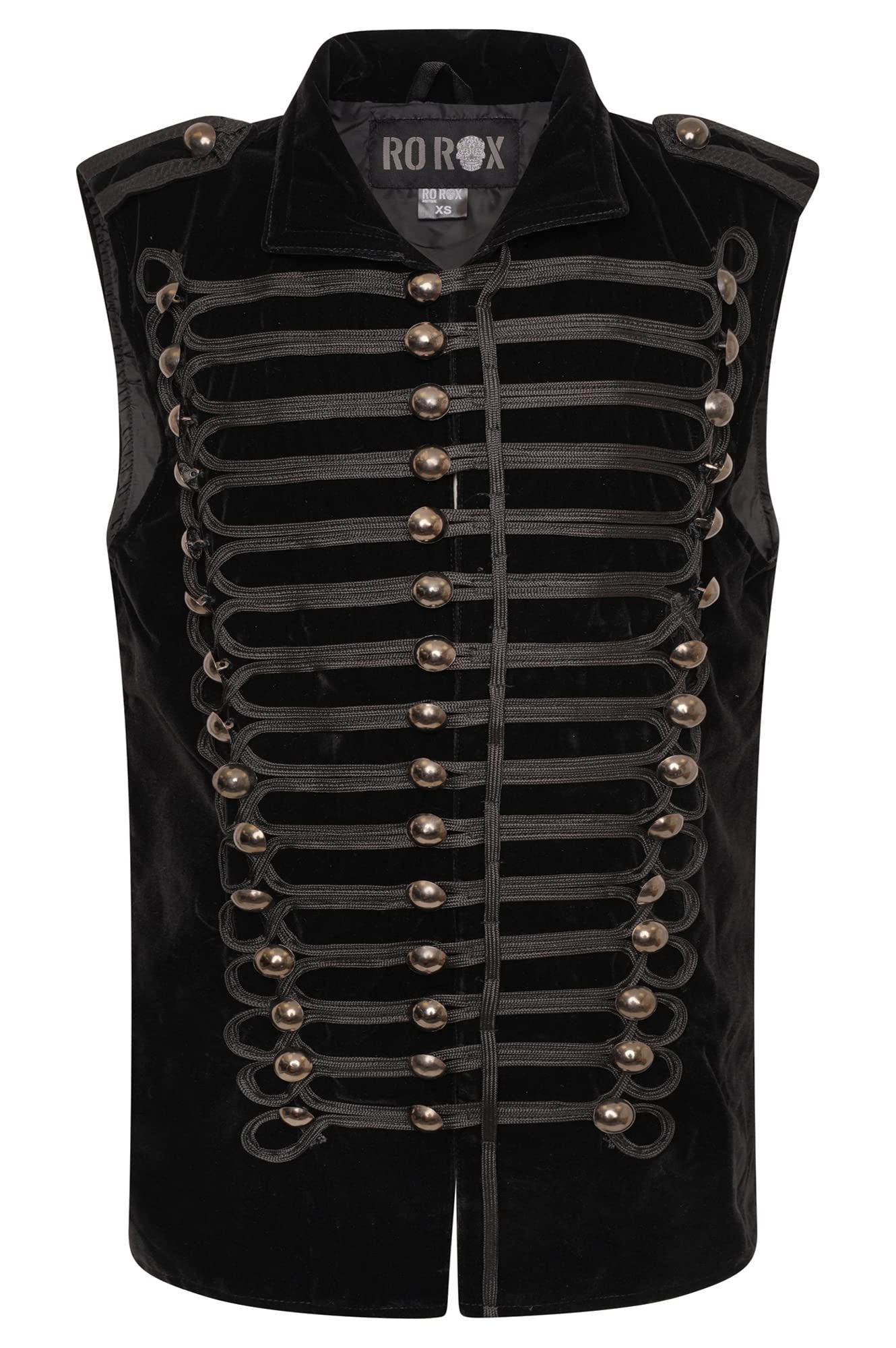 Gilet Steampunk Hussar Senza Maniche – Napoleone Gotico, Per Parate, Concerti E Feste A Tema