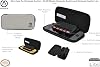 PowerA Slim Case for Nintendo Switch - OLED Model, Nintendo Switch or Nintendo Switch Lite - Gray, Protective Case, Gaming Case, Console Case, Accessories, Storage, Officially licensed