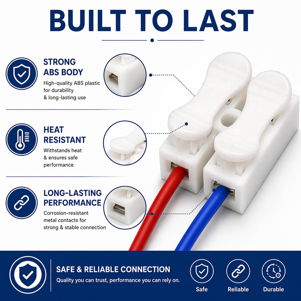 Glopro 2 Pin Connectors - 50 Pack -5