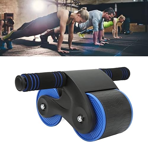 Miniatura 3 de Ruedas abdominales Rodillo Rueda abdominal Automática Rueda Abdominal Equipo de fitness para el hogar Curling Aparato abdominal (negro azul)