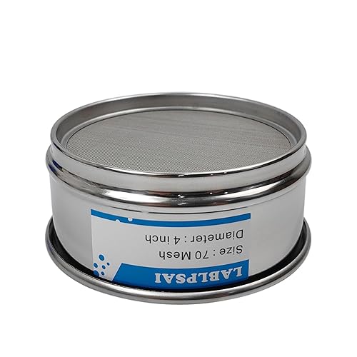 Miniatura 11 de Tamices de Laboratorio de 18 Mallas, Diámetro de 4 Pulgadas, Tela de Alambre de Acero Inoxidable 304, Tamiz de Prueba para Laboratorio Industrial y