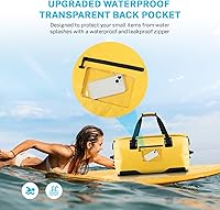 Vista 3 de Gonex Bolsa de lona impermeable extra grande de 40 L, 60 L, 80 L, bolsa de lona seca de viaje, bolsa resistente con correas y asas duraderas