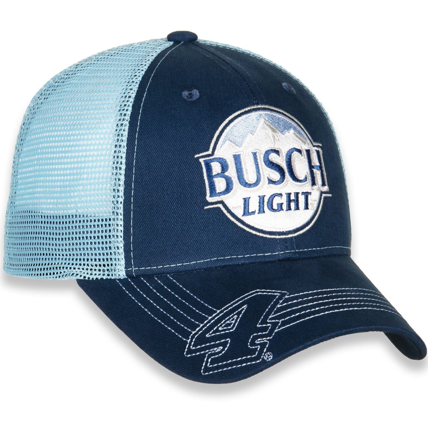 Checkered Flag Sports NASCAR 2022 Vintage Sponsor Trucker Mesh Adjustable Hat Cap-Kevin Harvick #4, Blue