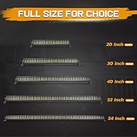 Vista 8 de DJI4X4 Reflector de barra de luces LED cree, de 12 pulgadas, 72 watts. Luz antiniebla de LED, para vehículos todoterreno, con panel negro